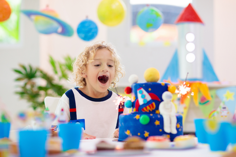 Astronaut themed birthday party