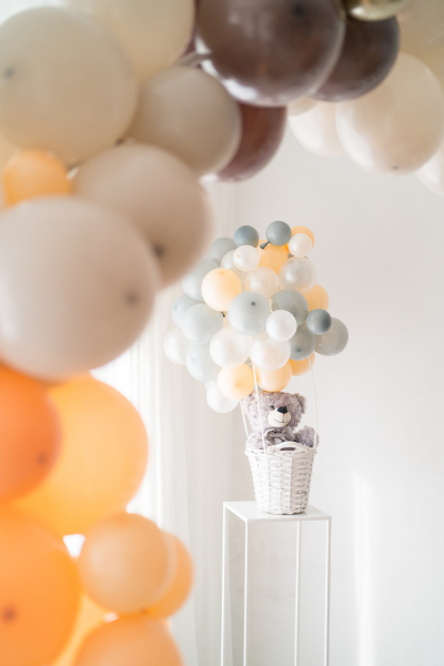 Baby shower balloon arch at Celebrate You Taylorsville NC